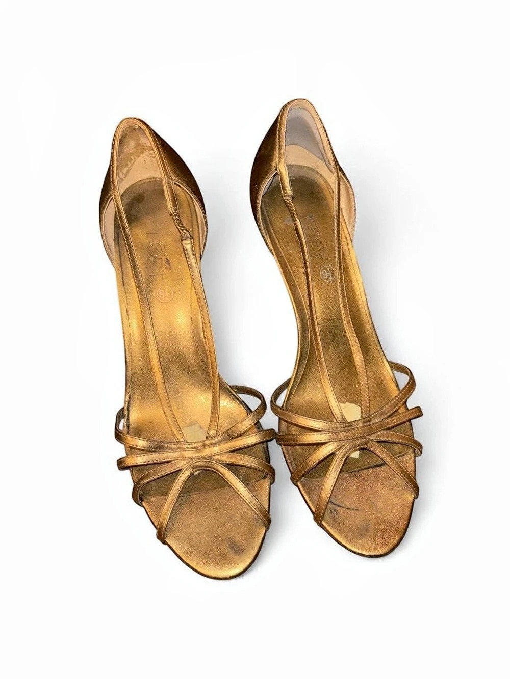 LOFT Strappy Heels in Brown